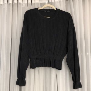 Zara dark gray long sleeve